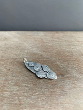 Load image into Gallery viewer, Sterling silver winged moon pendant