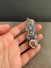 Load image into Gallery viewer, Tourmaline, Ammolite, and Quartz Medallion