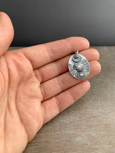 Load image into Gallery viewer, Sterling silver bee and eye pendant