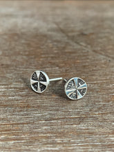 Load image into Gallery viewer, Maltese cross stud earrings