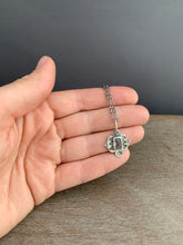 Load image into Gallery viewer, Purple/grey tourmaline charm necklace