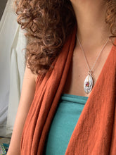 Load image into Gallery viewer, Tourmaline charm set in 22k gold with 18k gold accents