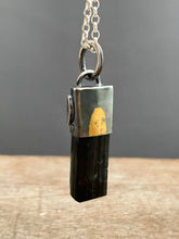 Load image into Gallery viewer, Black Ice Tourmaline Crystal necklace