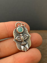 Load image into Gallery viewer, Small dove with Amazonite pendant