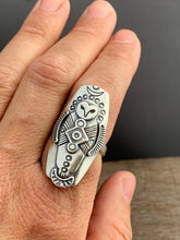Load image into Gallery viewer, Size 8.5 owl ring