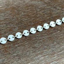Load image into Gallery viewer, Add a chain to a necklace, small sparkly 4mm sequin sterling chain