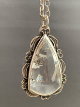 Load image into Gallery viewer, Large Quartz pendant with 34” chain as requested