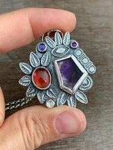 Load image into Gallery viewer, Melody Stone and Tourmaline with Iolite, Amethyst, and Moonstone Pendant