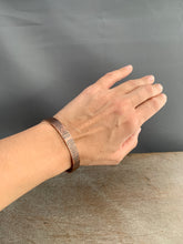 Load image into Gallery viewer, Wide patterned copper bangle