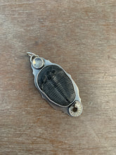 Load image into Gallery viewer, Fossil and moonstone pendant