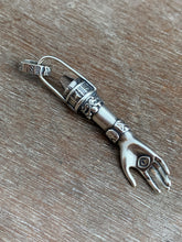 Load image into Gallery viewer, Hand pendant with eye on the palm