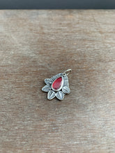 Load image into Gallery viewer, Garnet feather charm