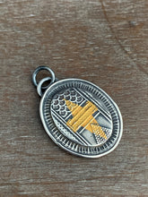 Load image into Gallery viewer, Medium keum boo gold and silver medallion
