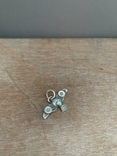 Load image into Gallery viewer, Small topaz stamped bird pendant