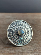 Load image into Gallery viewer, Labradorite Shield Ring Size 8