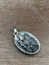 Load image into Gallery viewer, Silver fish parable pendant