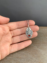 Load image into Gallery viewer, Hessonite garnet charm necklace