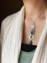 Load image into Gallery viewer, Hubei turquoise and serpentine nature pendant