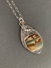 Load image into Gallery viewer, Wild horse with picture jasper pendant