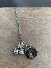 Load image into Gallery viewer, Natural druzy with handmade bells