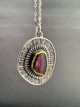 Load image into Gallery viewer, Raw tourmaline set in 22k gold