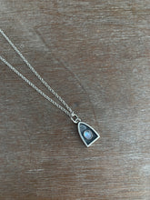 Load image into Gallery viewer, #7 Tiny moonstone charm with 18” rolo chain included