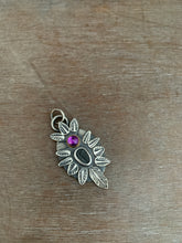 Load image into Gallery viewer, Trilobite and amethyst pendant