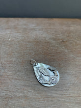 Load image into Gallery viewer, Antlers With Feather Large Charm