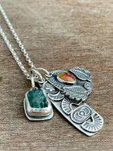Load image into Gallery viewer, Tourmaline and apatite crystal charm set