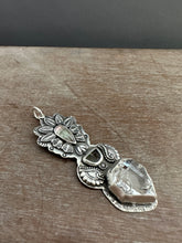 Load image into Gallery viewer, Tourmaline, Ammolite, and Quartz Medallion