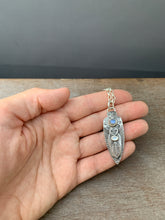 Load image into Gallery viewer, Copy of Owl pendant #14- - Labradorite and Rainbow moonstone