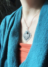 Load image into Gallery viewer, Mystic Topaz Sacred Heart pendant