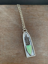 Load image into Gallery viewer, Variscite sacred heart shrine pendant