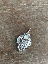 Load image into Gallery viewer, Moonstone flower and eye charm