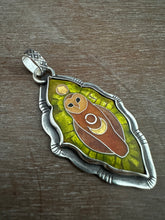 Load image into Gallery viewer, Cloisonné Owl Pendant.
