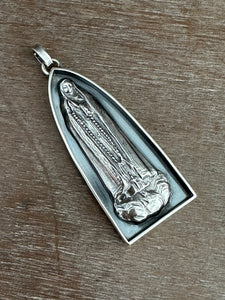 Our Lady of Fatima Sacred Heart shrine pendant