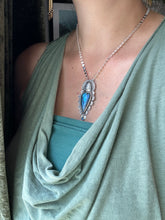 Load image into Gallery viewer, Labradorite Sacred Heart pendant
