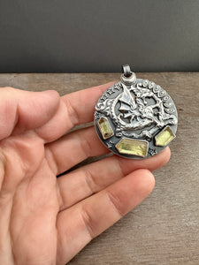 Dragon and crystal Medallion