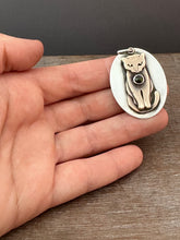 Load image into Gallery viewer, Kitty Pet with tourmaline
