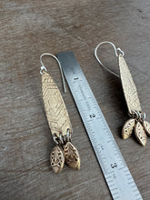 Load image into Gallery viewer, Textured Brass Arch Earrings
