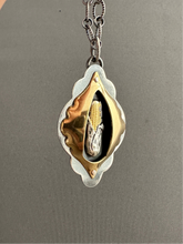 Load image into Gallery viewer, Silver and brass corn pendant
