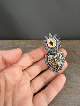 Load image into Gallery viewer, Pudding Stone and Agate Sacred Heart
