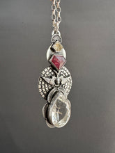 Load image into Gallery viewer, Rutilated quartz bird medallion
