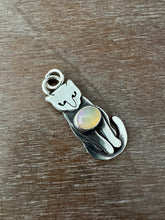Load image into Gallery viewer, Sterling silver Kitty Pet with Opal

