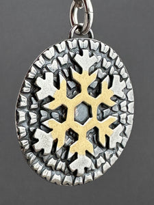 Single Snowflake with Gold