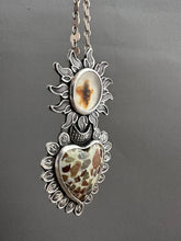 Load image into Gallery viewer, Pudding Stone and Agate Sacred Heart
