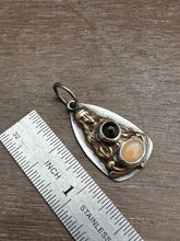 Load image into Gallery viewer, Bronze Mysterious Woman Pendant with Opal
