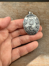 Load image into Gallery viewer, Double sided Jewel owl with hypersthene
