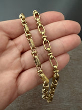 Load image into Gallery viewer, Textured Large link Brass chain

