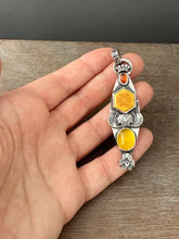 Load image into Gallery viewer, Bee and moons pendant
